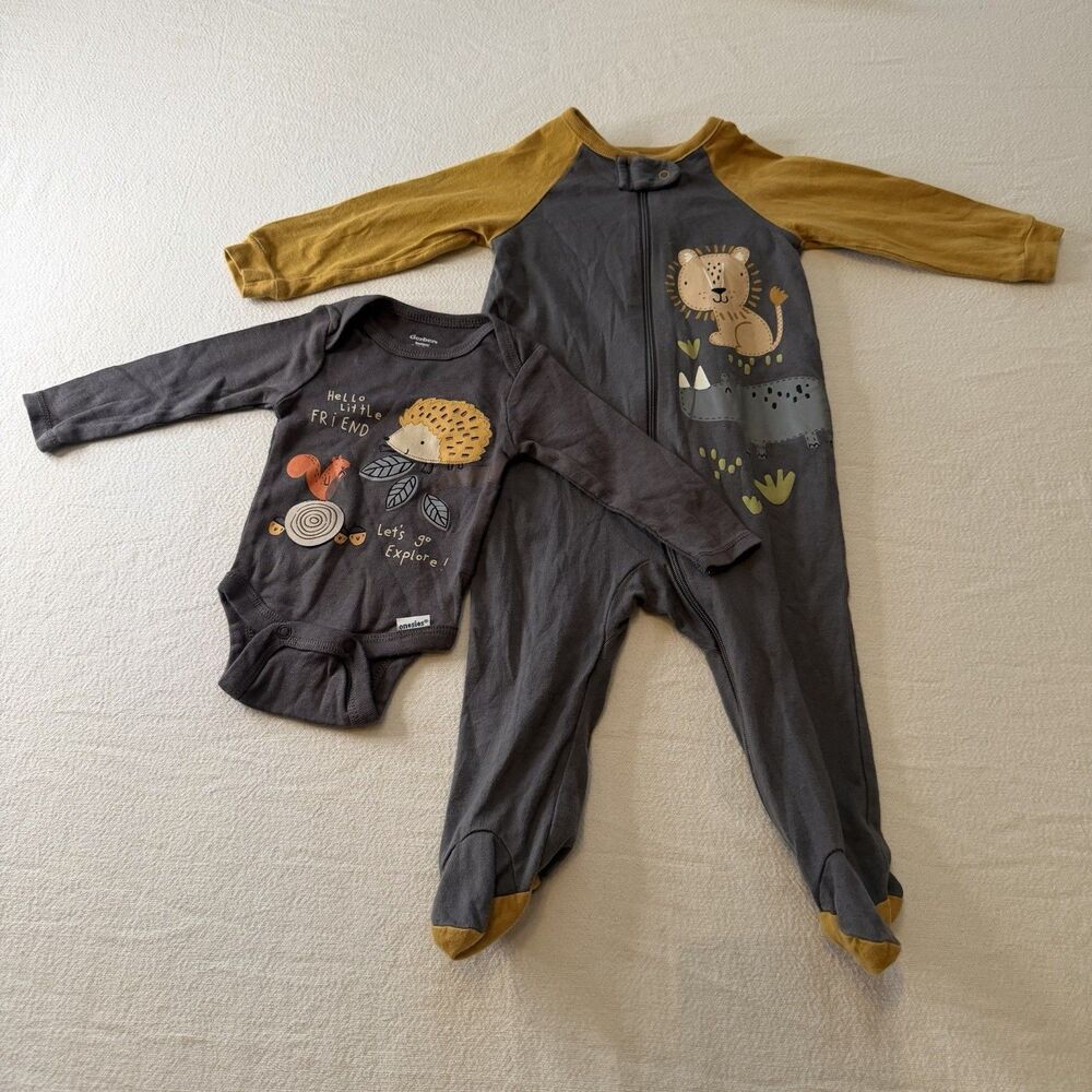 Newborn & 3–6m Gerber sleeper set For Baby Boys Sleeper Bundle Of Two